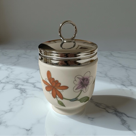 Royal Worcester Other - 🇬🇧 Royal Worcester Egg Coddler – Made in England | Vintage Floral Design 🍳🌸